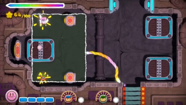 Kirby and the Rainbow Curse/Paintbrush - Level 6 - Red Volcano (100% Multiplayer Walkthrough) смотреть онлайн