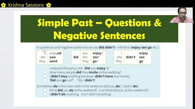 🌸English Grammar Basics: Simple Past - regular and irregular verbs 🌸 did / didn't🌸forms of be смотреть онлайн