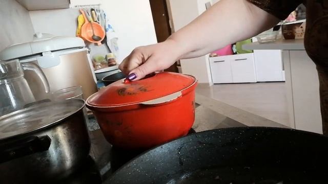 Обед и ужин. Рыбный суп и Азу по-татарски.