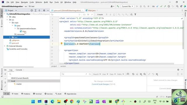 Enable Git in Intellij | Convert maven project to git project смотреть онлайн