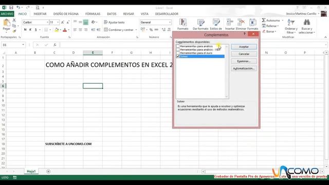 Cómo añadir complementos a Excel 2013 - Curso Excel смотреть онлайн