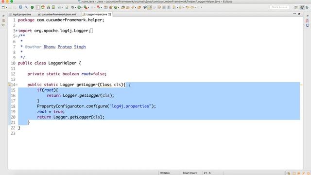 log4j Support in Selenium Cucumber Video-8 смотреть онлайн