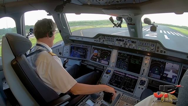 Airbus A350-1000 Cockpit Takeoff From The Caribbean | Air Caraibes A350XWB