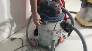 Обзор и сравнение на строительные пылесосы Karcher wd6 и Dexter power