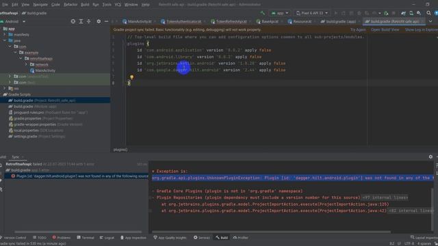How to fix Plugin [id: 'dagger.hilt.android.plugin'] was not found in any of the following sources смотреть онлайн