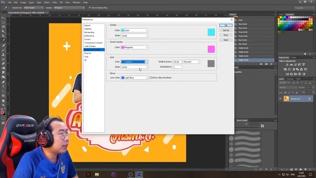 วิธีเปิดเส้น grid ใน photoshop смотреть онлайн