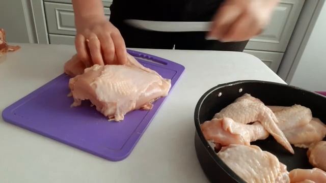 Курица запеченная в духовке с хрустящей корочкой. Мои домашние хлопоты смотреть онлайн