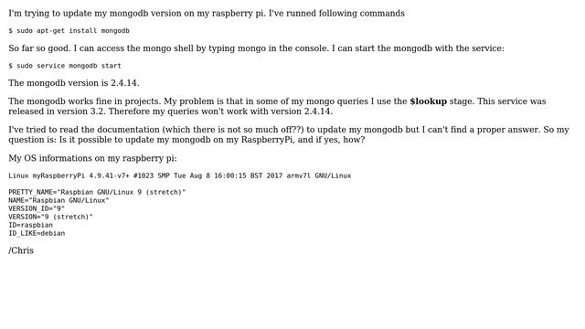 Raspberry Pi: MongoDB 3.2 or higher on Raspberry Pi 3 (2 Solutions!!) смотреть онлайн