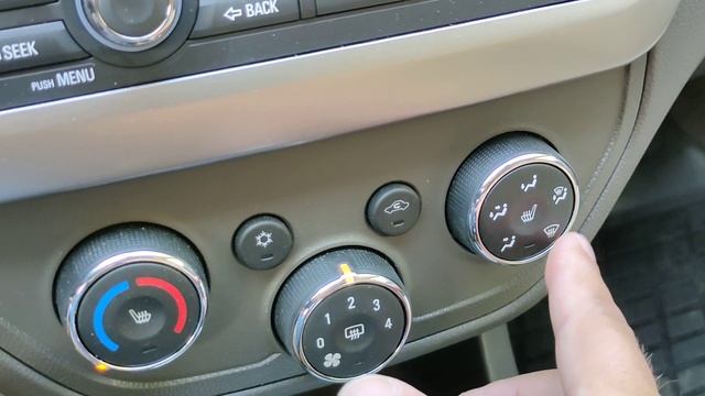 система вентиляции и климата Chevrolet Cobalt. особенности управления.