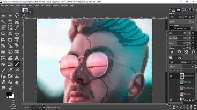 GIMP - Convert Image to Pixel Art | Pixel Effect | Photoshop Alternative смотреть онлайн