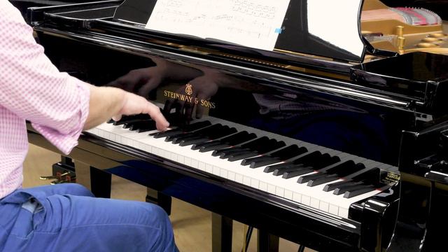 Steinway Model M grand piano in polished ebony c.1958 смотреть онлайн