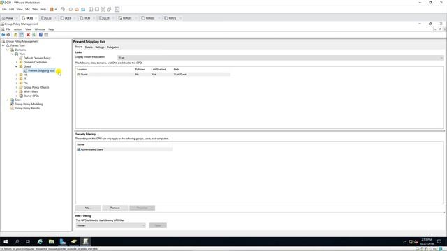 Disable Snipping Tool using Group Policy (Windows Server 2019) смотреть онлайн