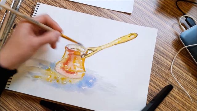 Quick paint || SOY cezve|| Julia fine art смотреть онлайн