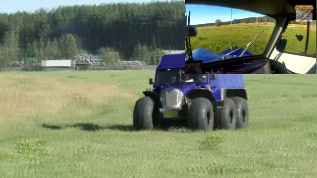 Вездеход 6х6 "БИГ ТАЙМЕНЬ" грузоподъемностью 1350 кг. Часть 1. Ходовые испытания смотреть онлайн