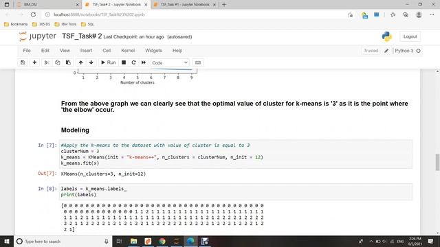 Clustering the Iris dataset by using Unsupervised Machine Learning. смотреть онлайн