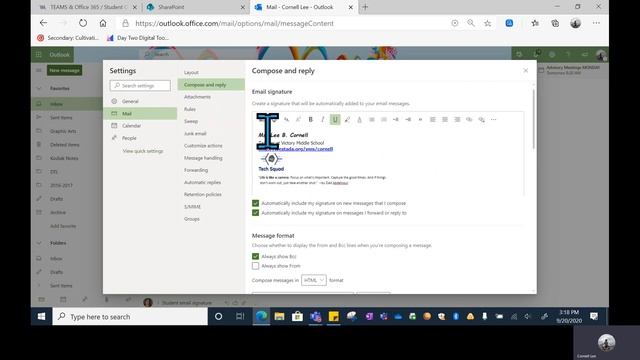 How to add your signature to your email in Outlook and change your picture смотреть онлайн