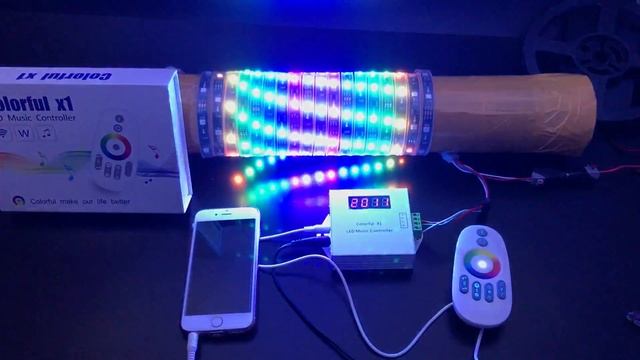 Dream Color music controller control WS2811 addressable led strip lights смотреть онлайн
