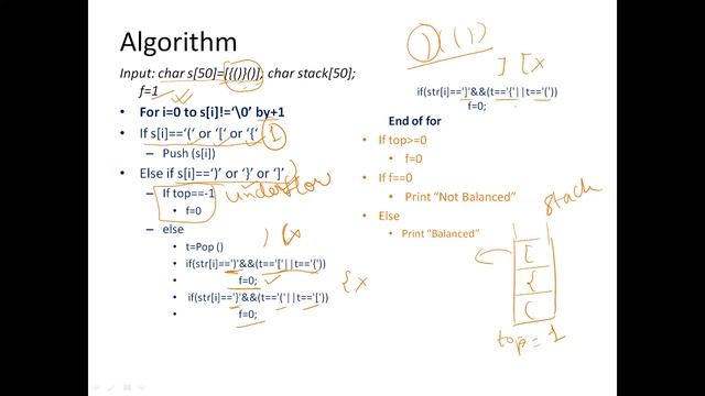 L4- Check for Balanced Brackets in an expression смотреть онлайн