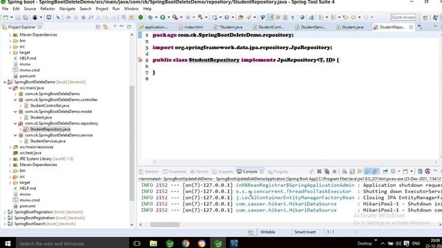 Spring Boot Delete Data Example II Thymeleaf II Source Code II JPA Data II Mysql II example смотреть онлайн