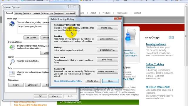 Windows Vista: Temporary Internet Files смотреть онлайн