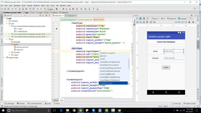 Android SQLite Database Tutorial 1 # Introduction + Creating Database (Part 1) смотреть онлайн