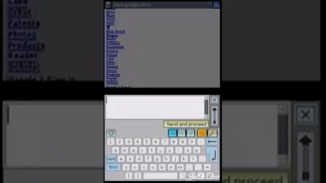 Nintendo DS Browser Nintendo DS Video - Browsing Google