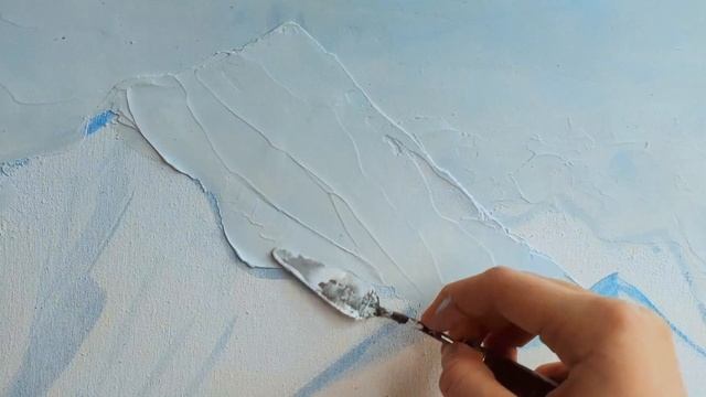 Горы текстурной пастой. Как рисовать градиент? Горный пейзаж смотреть онлайн