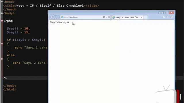 PHP Elseif - Else смотреть онлайн