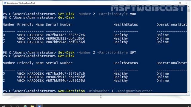 19. Disk Management Using Windows PowerShell смотреть онлайн