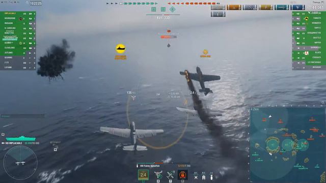 Авианосец Implacable. World Of Warsships. Обзор.