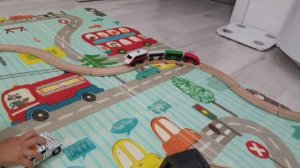 Поезда. Железная дорога. Детская  деревянная дорога икея