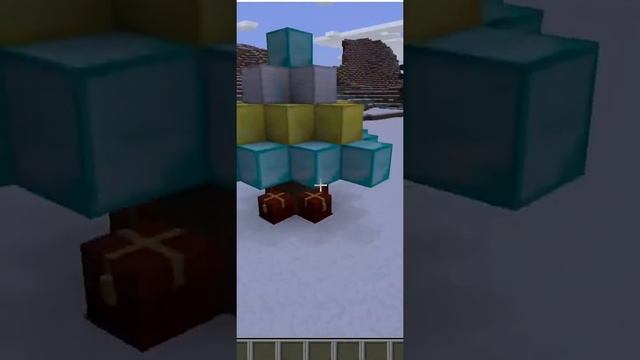 Новогодняя елка в майнкрафте | Новый год в майнкрафте | Занятия для детей | #shorts