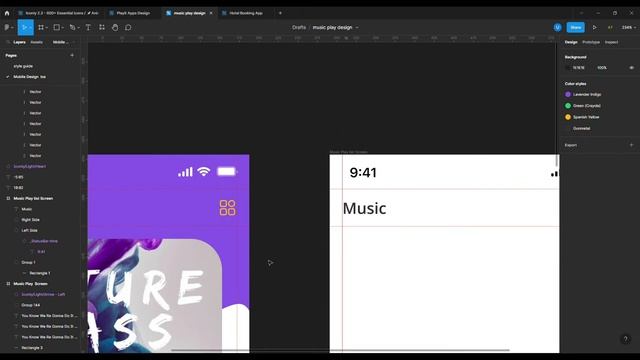 Music Play Design Figma смотреть онлайн