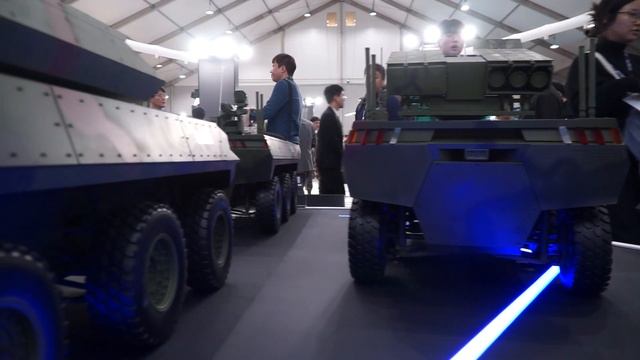 Hanwha Aerospace South Korea Highlights At ADEX 2023 Next Gen UCV L & Arion SMET Robotic Vehicles