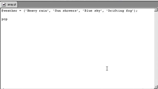 Perl Tutorials -Part 22 - Taking elements out of arrays смотреть онлайн