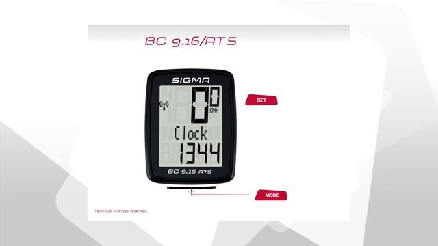 Обзор функций велокомпьютера SIGMA BC 9.16 / 9.16 ATS смотреть онлайн