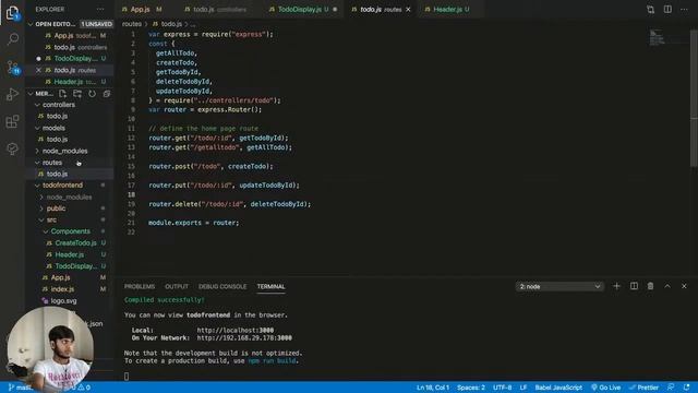 Creating TODO app with CRUD api and mongoose database (LIVE ?) Day - 04 смотреть онлайн