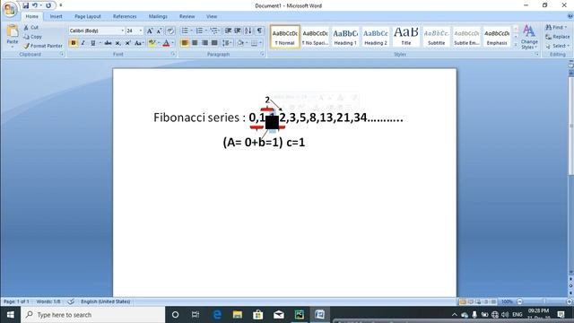 Print Fibonacci Series in python. смотреть онлайн
