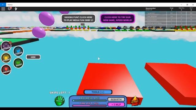 Роблокс оби карта 1 часть mega fun obby смотреть онлайн