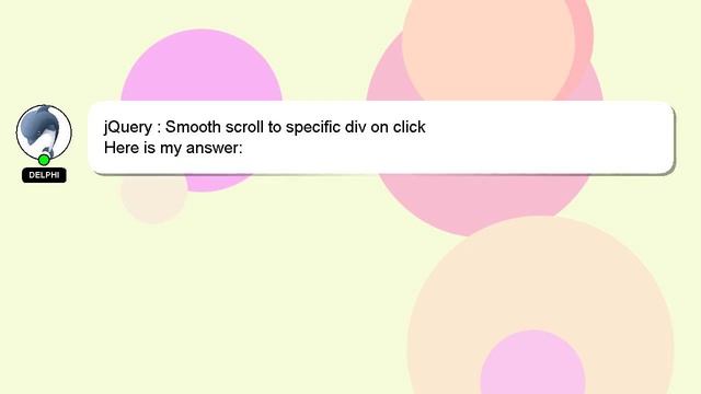 jQuery : Smooth scroll to specific div on click смотреть онлайн