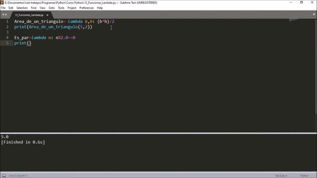 Función Lambda en Python [Python] смотреть онлайн
