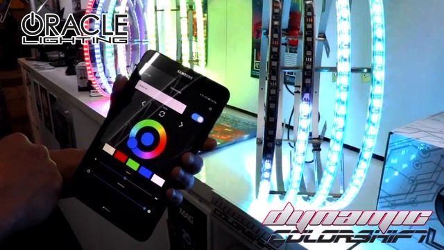SEMA Show Demo- NEW! ORACLE Lighting Dynamic ColorSHIFT LED Wheel Rings. смотреть онлайн