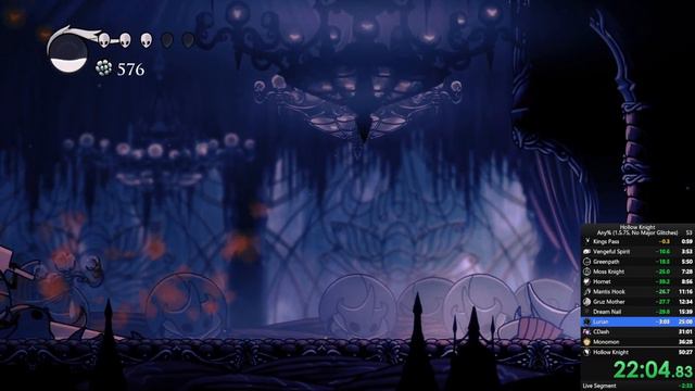 Hollow Knight Any% NMG (1.5.78) 49.13 [PB] смотреть онлайн