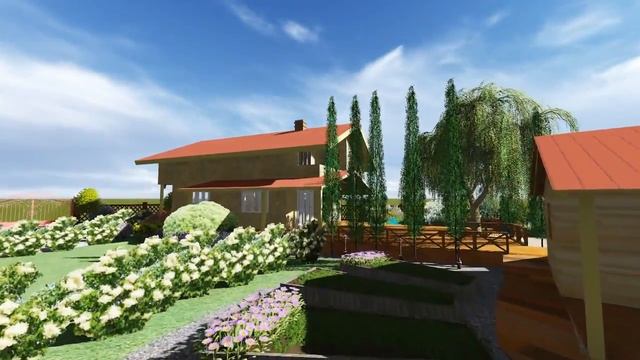 Ландшафтный дизайн.15 соток. смотреть онлайн