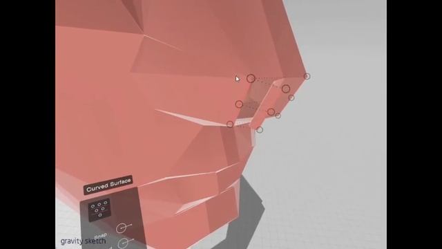 adding faces to a wireframe face in VR using gravity sketch смотреть онлайн