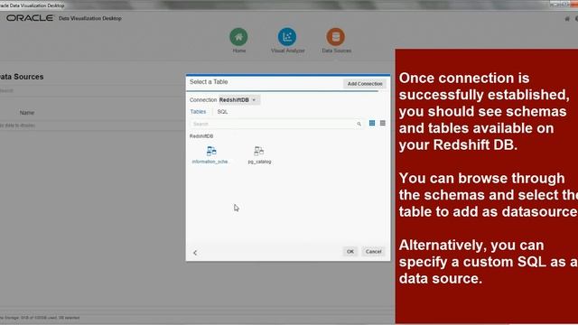 Oracle DV - Connector to Redshift Database смотреть онлайн