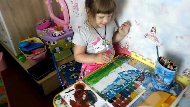 Анюта рисует небо. смотреть онлайн
