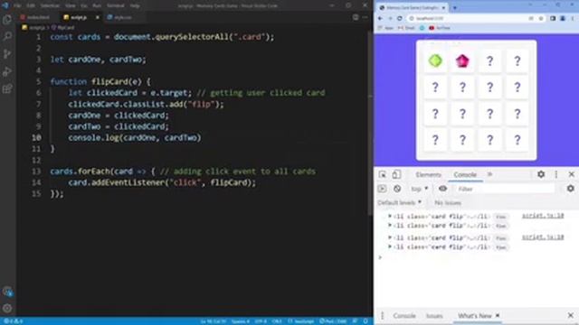 create Memory card game by Html, Css, JavaScript - FrontCode Course смотреть онлайн
