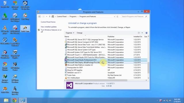 Uninstall Microsoft Visual Studio 2012 смотреть онлайн