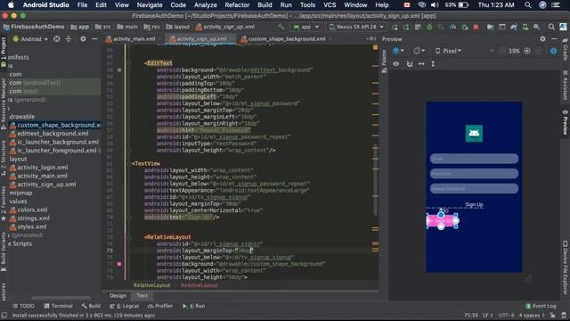 Building this beautiful interface for Android and Implementing Firebase Authentication смотреть онлайн